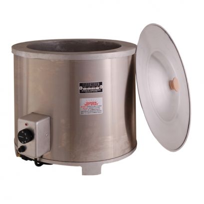 Olla para fundir azufre de 26 L, 220 V / 50-60 Hz, 7.5 A