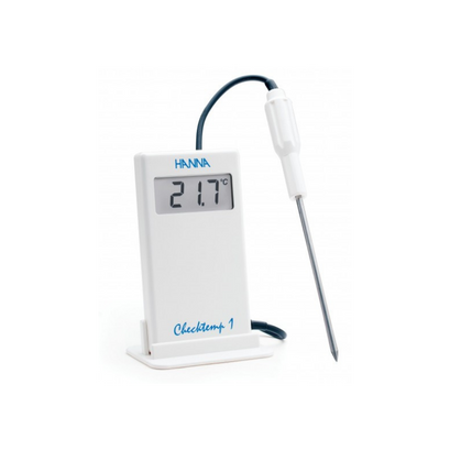 TERMÓMETRO DE BOLSILLO CHECKTEMP, CON SONDA DE ACERO Y CABLE DE 1 METRO.